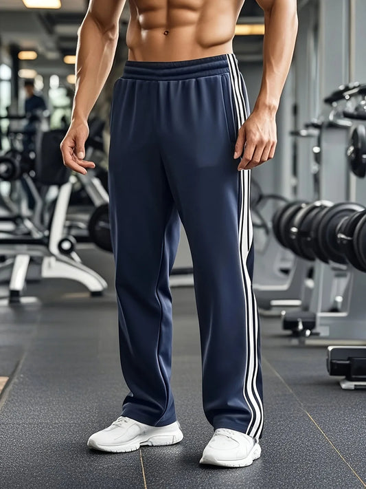Elastische Sportbroek met Zijstrepen en Comfortabele Stretch - StudioMarella