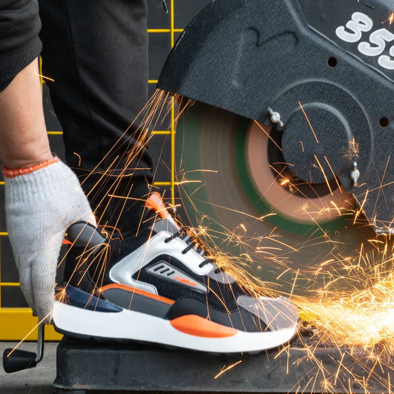 Werkschoenen met Veiligheidskenmerken — Lichtgewicht Bescherming — Geschikt voor Bouw, Logistiek, Horeca — Anti-Slip Stevige Neus — Professioneel Comfort