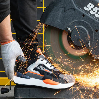 Werkschoenen met Veiligheidskenmerken — Lichtgewicht Bescherming — Geschikt voor Bouw, Logistiek, Horeca — Anti-Slip Stevige Neus — Professioneel Comfort