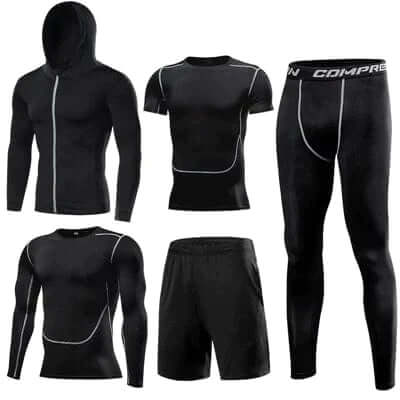 Heren Trainingspak Sneldrogend Elastisch Sportoutfit - StudioMarella