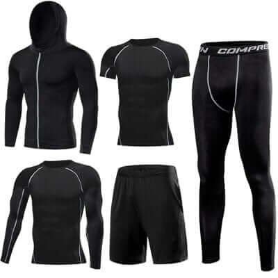Heren Trainingspak Sneldrogend Elastisch Sportoutfit