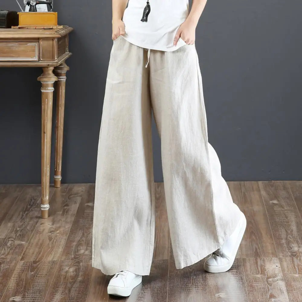 Vrouwen Wijde Broek Nieuwe Stijl Comfortabele Pijpen