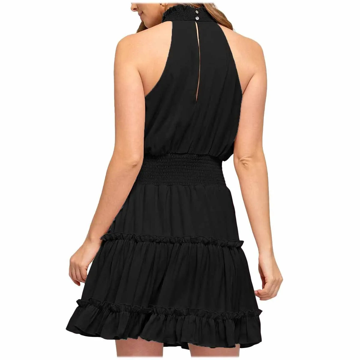 Zomerjurk Geplooide Elegantie voor Vrouw
