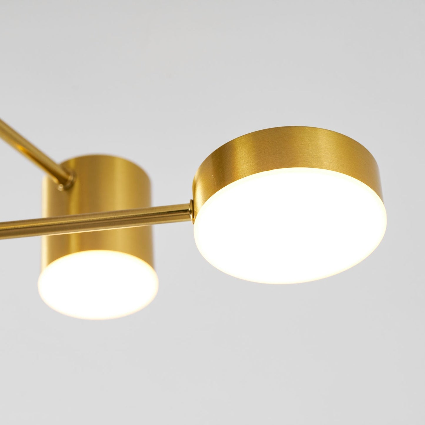 Sputnik Plafondlamp 6-armen LED Metalen Frame Ø57cm Goud Zwart Wit 36W dimbaar Mid-Century Scandinavische eetkamer woonkamer entree modern design