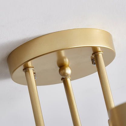 Sputnik Plafondlamp 6-armen LED Metalen Frame Ø57cm Goud Zwart Wit 36W dimbaar Mid-Century Scandinavische eetkamer woonkamer entree modern design