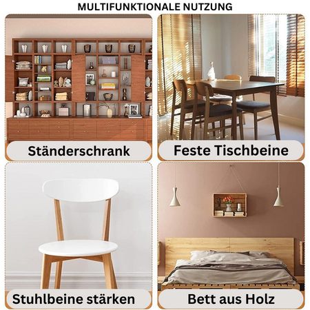 Driehoekige Meubelversterker Set Stabiliteitshulp voor Kasten Tafels Stoelen Planken 10 Stuks Roestvrijstalen Hoekbeugels