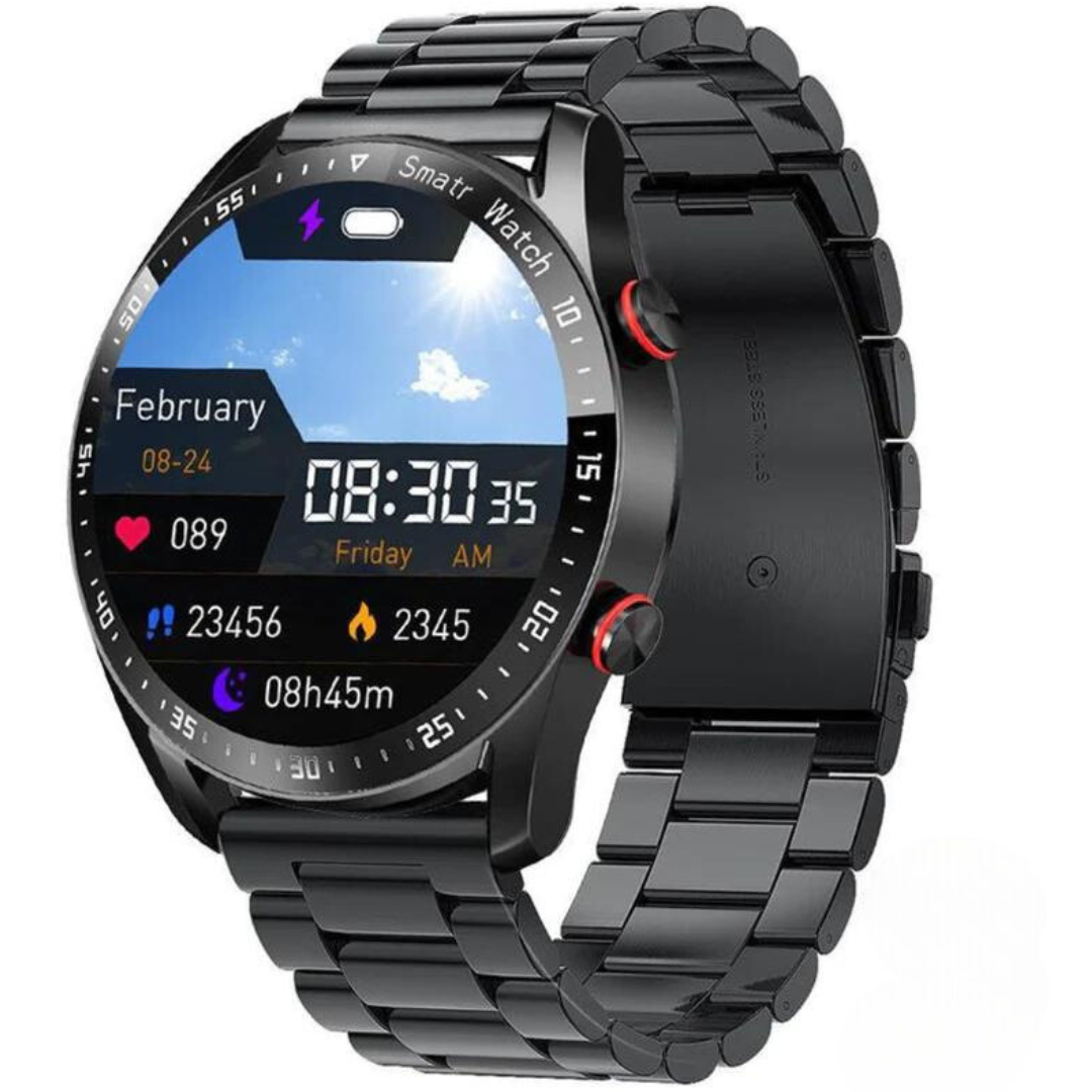 Smartwatch met Lautsprecher, Bluetooth en Fitnessfuncties – Luxe Design voor Sport en Dagelijks Gebruik