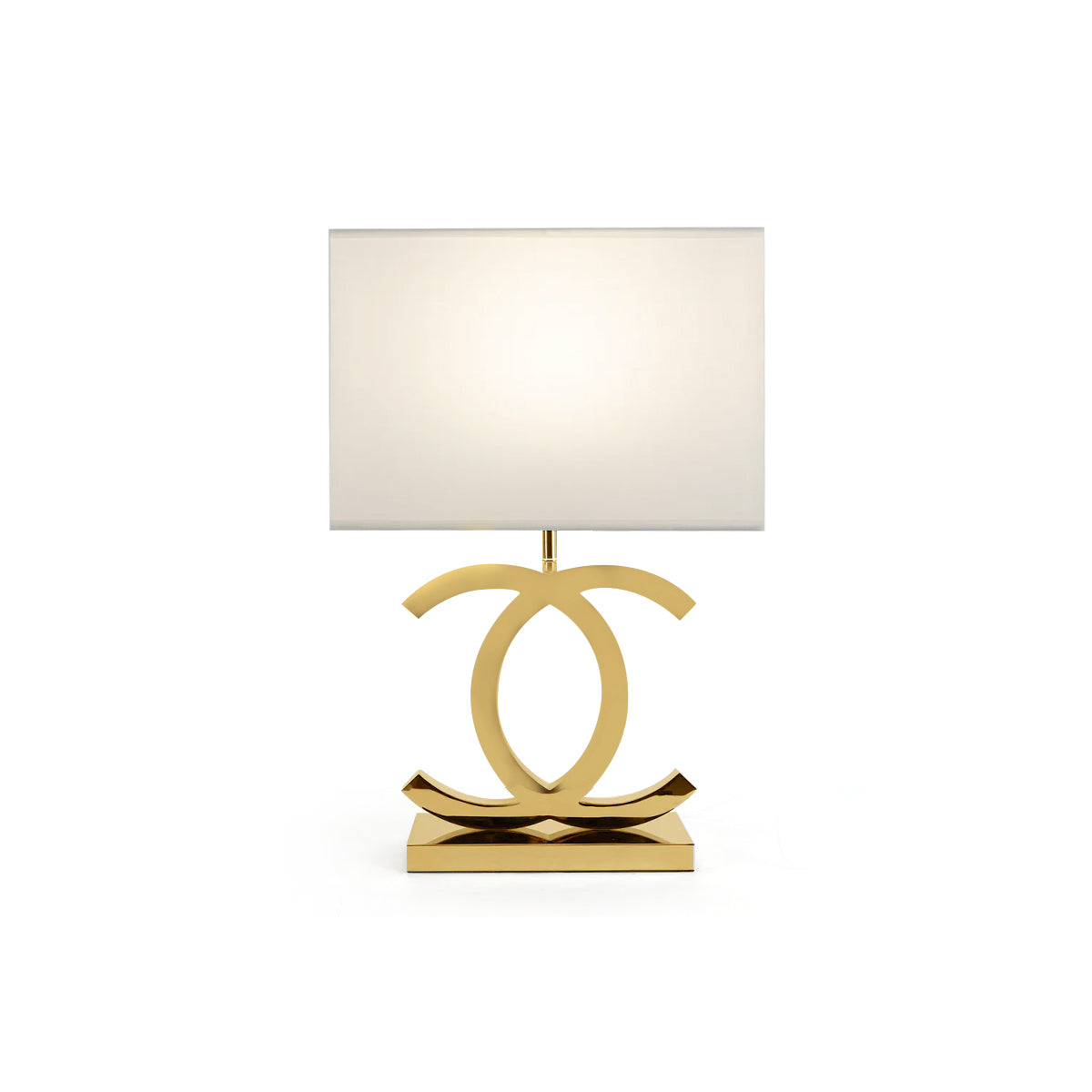 Roestvrij Stalen Tafellamp met Stoffen Kap – Luxe Designlamp Goud/Chroom met Zwart/Wit – E26/E27 Fitting – Ø36.5×H62cm