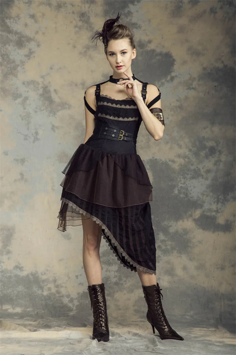 Steampunk Jurk voor Vrouw Pirate Stijl