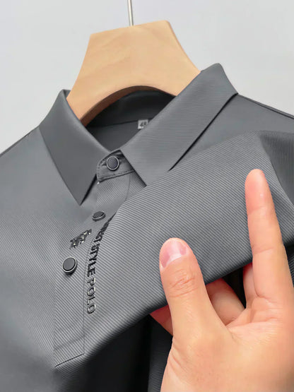 Heren Polo Shirt Kreukvrij Stretch Comfortabel