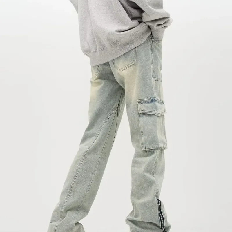Stefan | Ruime Jeans met Zijzippers