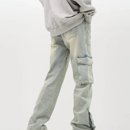 Stefan | Ruime Jeans met Zijzippers