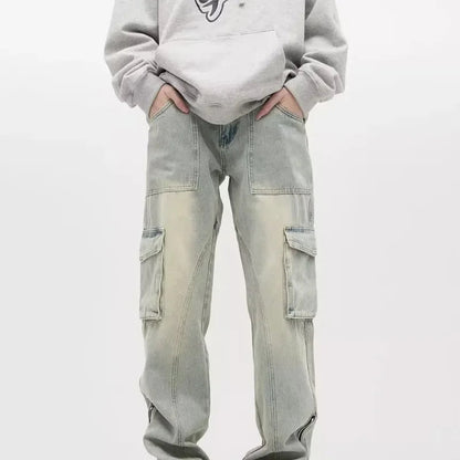 Stefan | Ruime Jeans met Zijzippers