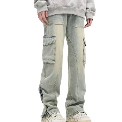 Stefan | Ruime Jeans met Zijzippers