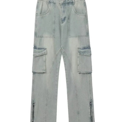 Stefan | Ruime Jeans met Zijzippers