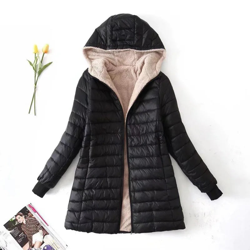 Dames Pile Jas Warme Winterjas