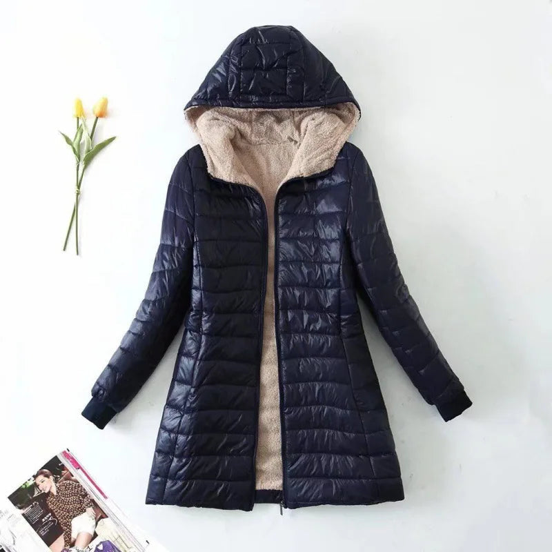 Dames Pile Jas Warme Winterjas