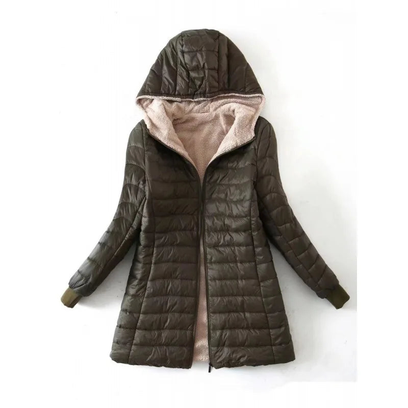 Dames Pile Jas Warme Winterjas