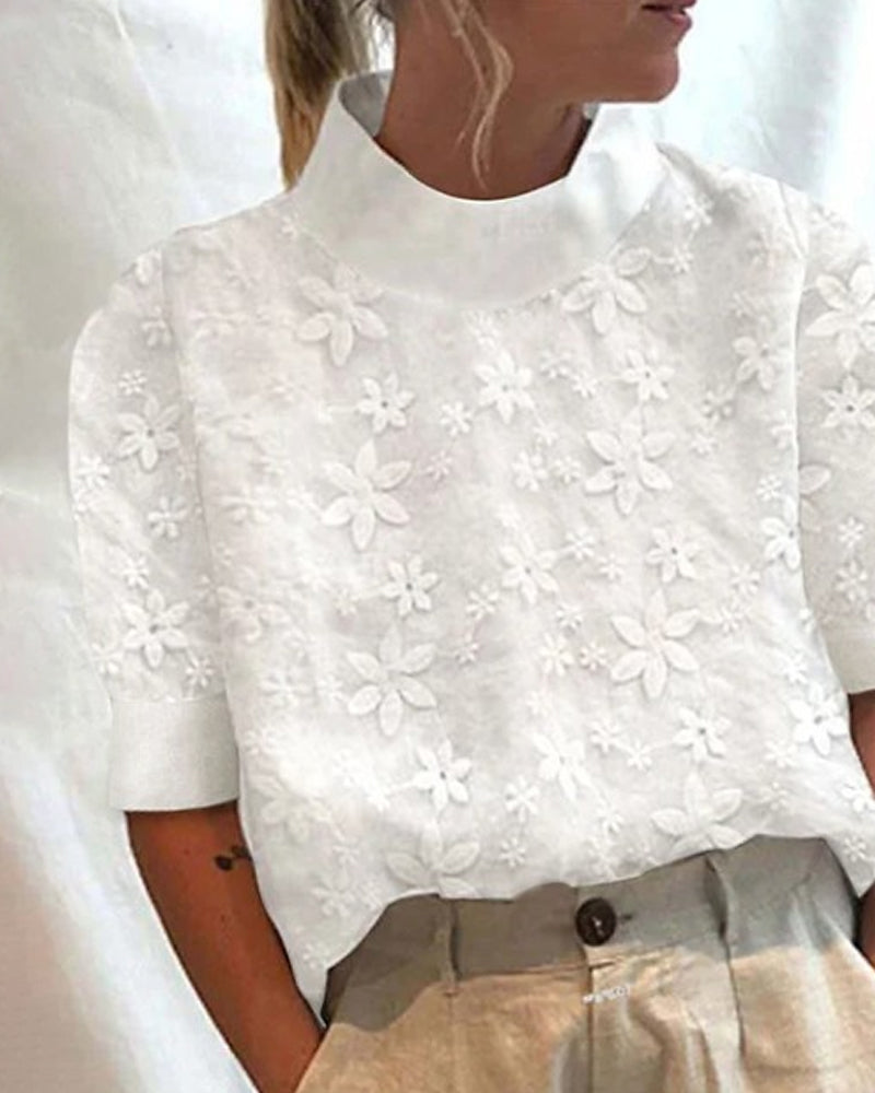 Klassieke Vrouwelijke Katoenen Blouse - StudioMarella