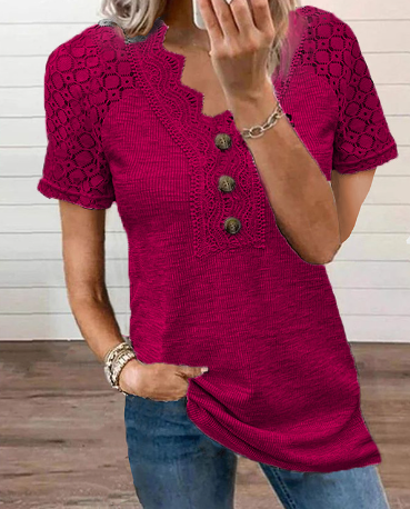 Vrouwelijke Lichte Pizzo Blouse