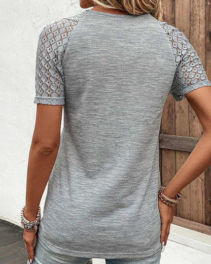Vrouwelijke Lichte Pizzo Blouse