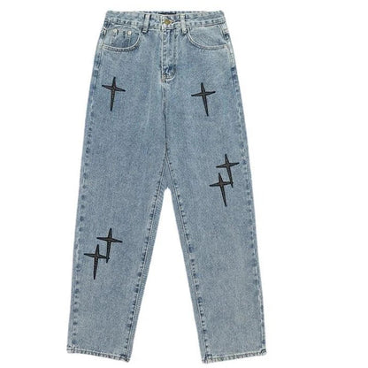 Vintage Jeans voor Mannen Larghi Stijl