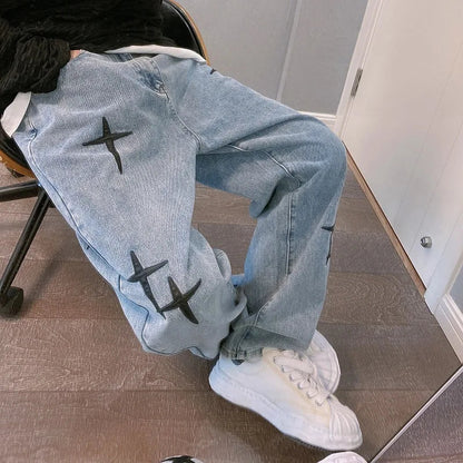 Vintage Jeans voor Mannen Larghi Stijl