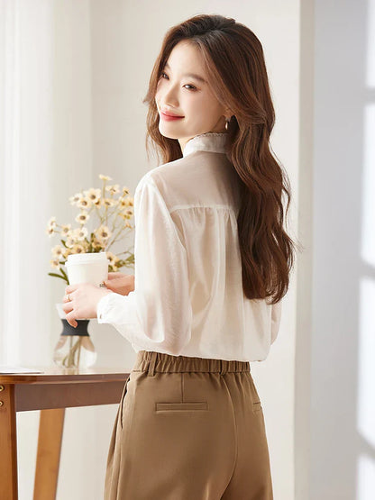Dames Blouses Elegante Stijl Couture Kwaliteit