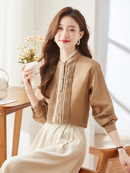 Dames Blouses Elegante Stijl Couture Kwaliteit
