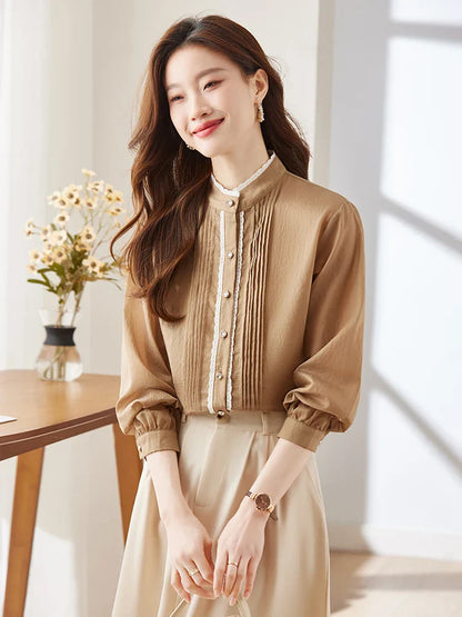 Dames Blouses Elegante Stijl Couture Kwaliteit