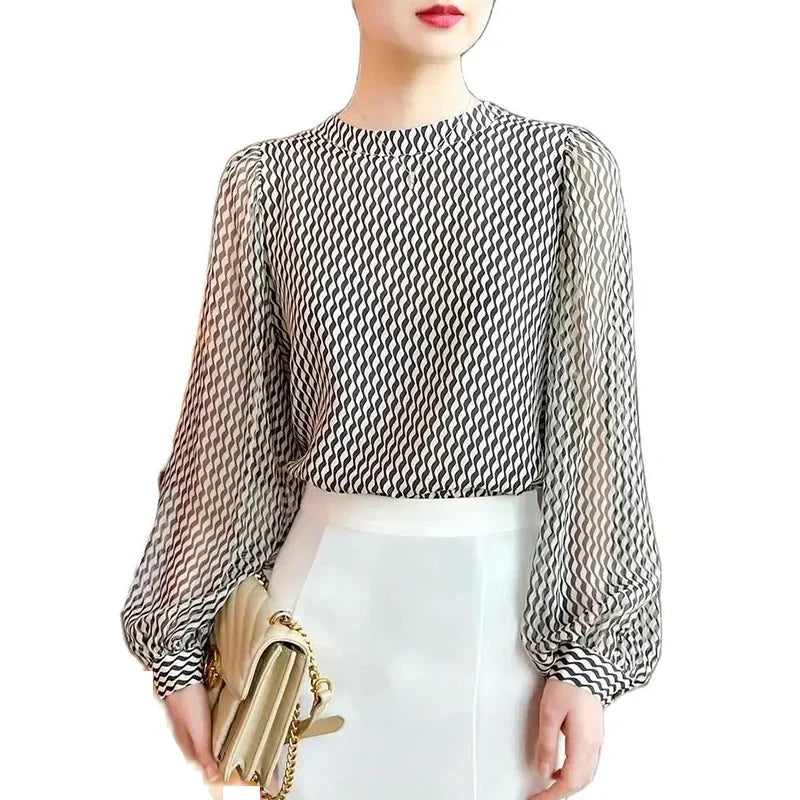 Dames Blouse Chiffon Zomerjurk Stijlvol en Luchtig