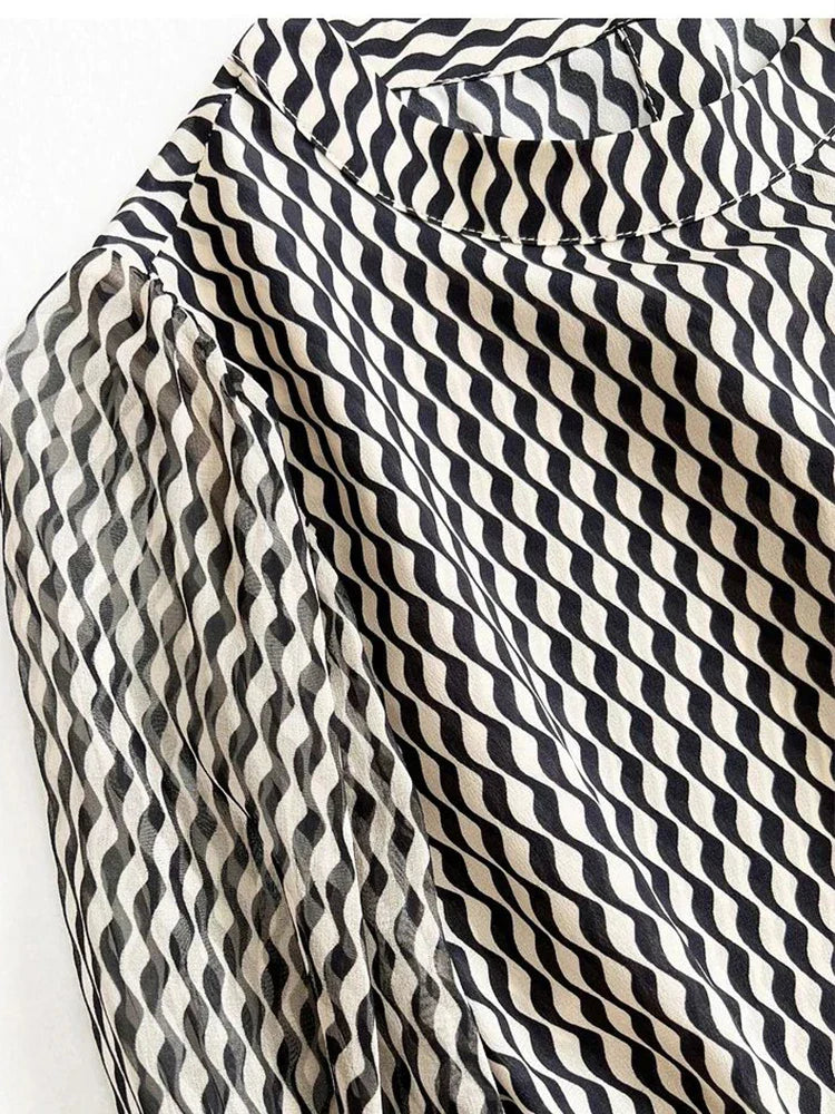 Dames Blouse Chiffon Zomerjurk Stijlvol en Luchtig