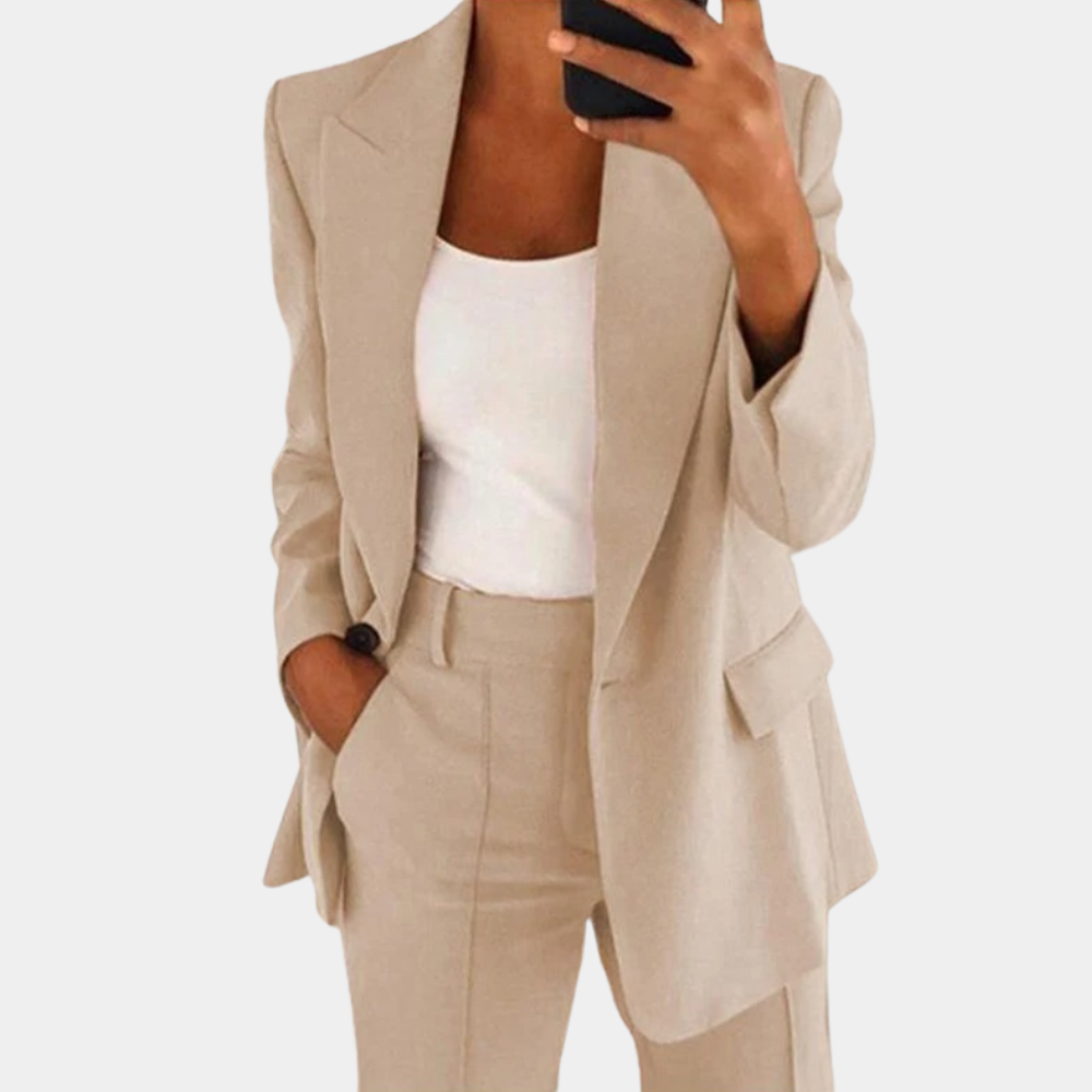 Dames Blazer Klassieke Tweedelige Pak