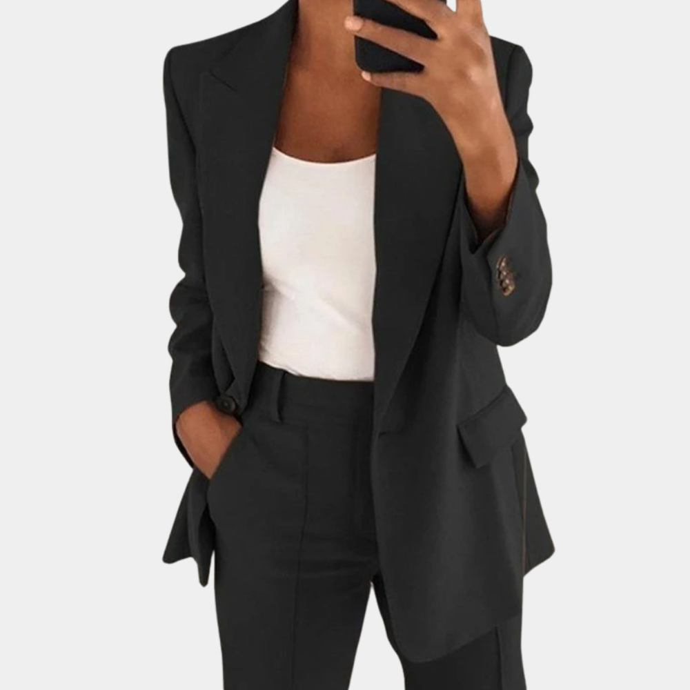 Dames Blazer Klassieke Tweedelige Pak