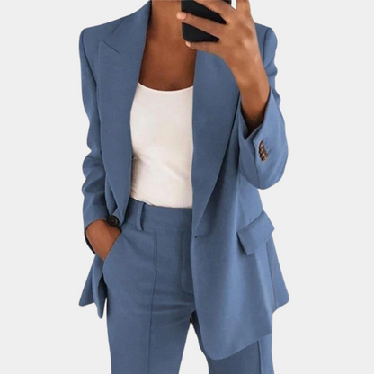 Dames Blazer Klassieke Tweedelige Pak