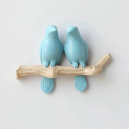 Decoratieve Wandkapstok met Vogelmotief – Stijlvol Harsontwerp voor Hal & Slaapkamer