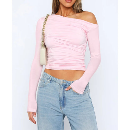 Stijlvolle Off-Shoulder Top | Vrouwen Langsleeve Shirt 6