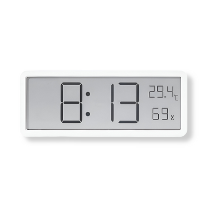 Digitale LED Wandklok met Temperatuur en Luchtvochtigheid 20cm Acryl Woonkamer Kantoor USB Klok Hygrometer