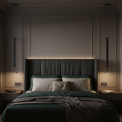 Hanglampen met Leren Riemen Industrieel Design Rustiek Metaal Nikkel voor Eetkamer Keukeneiland
