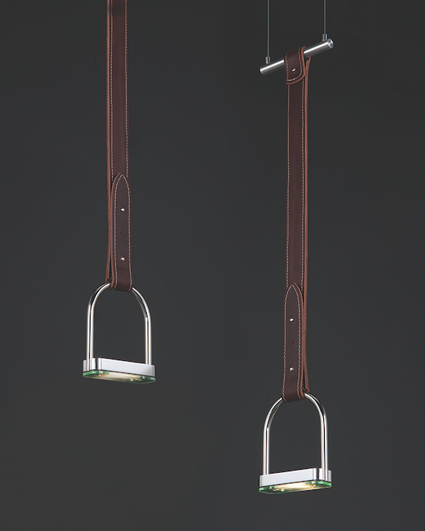 Hanglampen met Leren Riemen Industrieel Design Rustiek Metaal Nikkel voor Eetkamer Keukeneiland