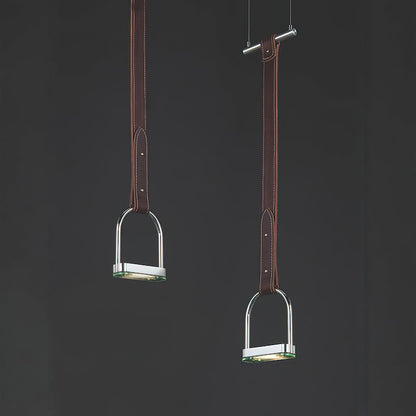 Hanglampen met Leren Riemen Industrieel Design Rustiek Metaal Nikkel voor Eetkamer Keukeneiland
