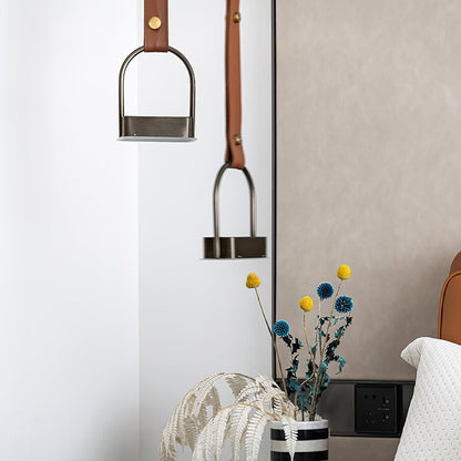 Hanglampen met Leren Riemen Industrieel Design Rustiek Metaal Nikkel voor Eetkamer Keukeneiland