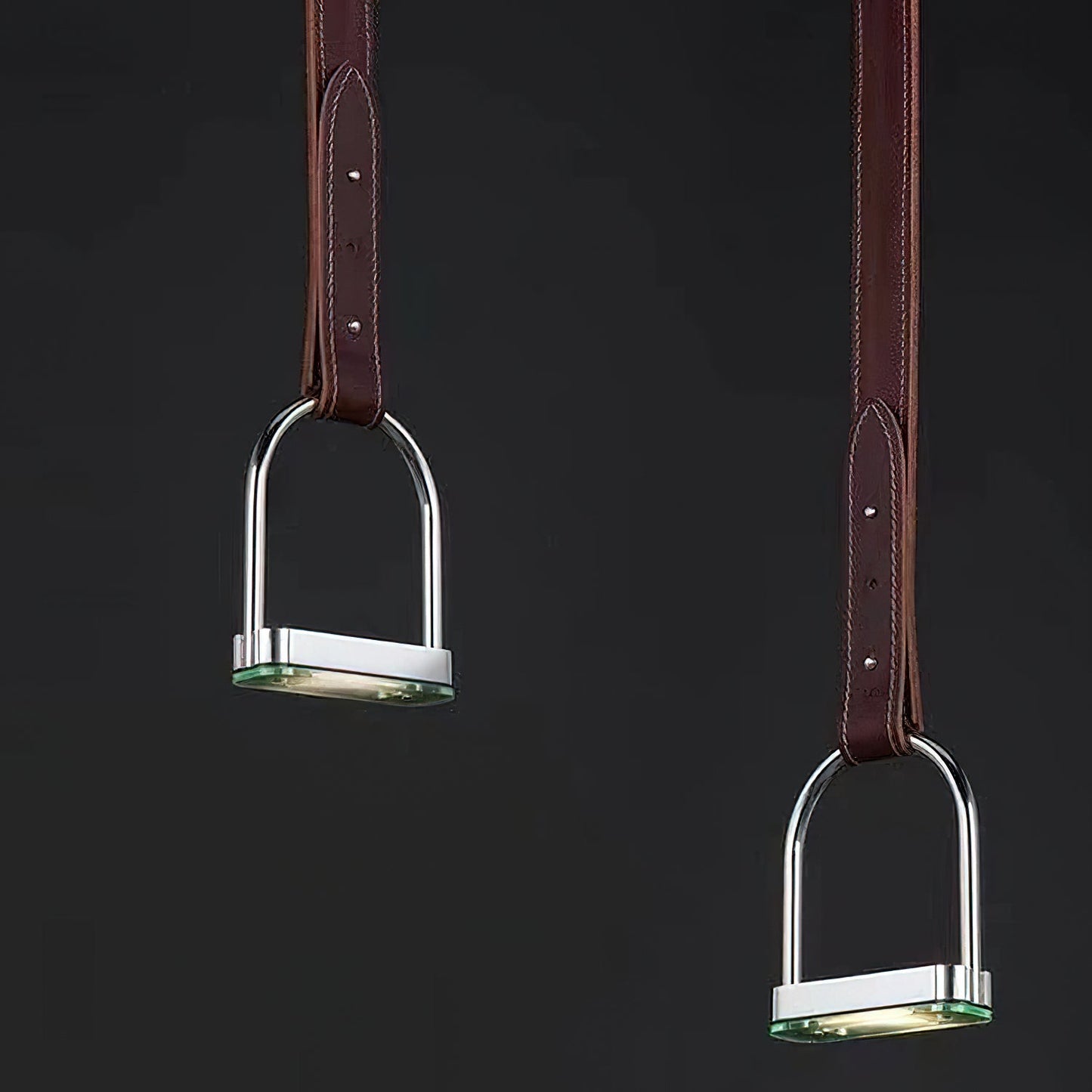 Hanglampen met Leren Riemen Industrieel Design Rustiek Metaal Nikkel voor Eetkamer Keukeneiland