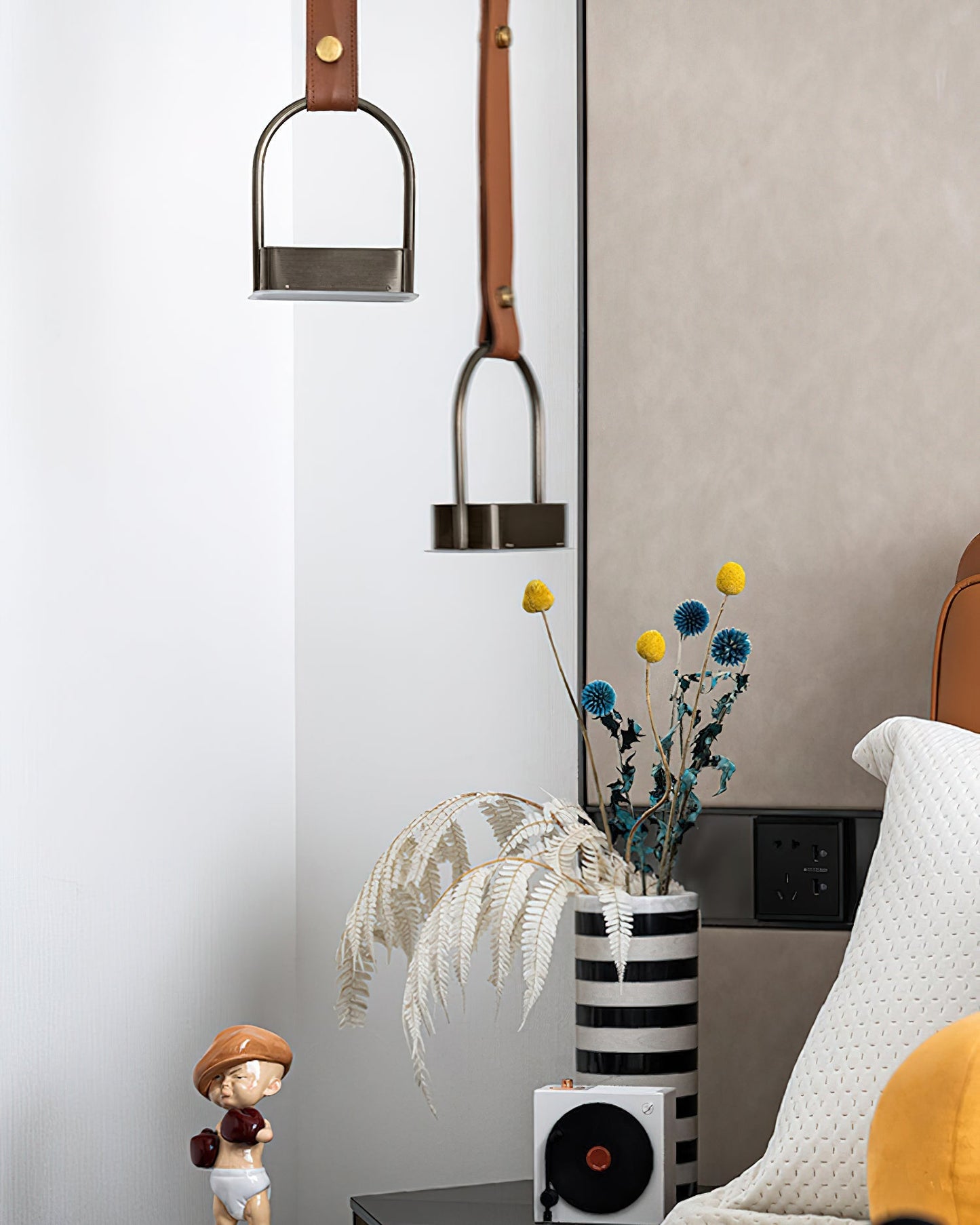 Hanglampen met Leren Riemen Industrieel Design Rustiek Metaal Nikkel voor Eetkamer Keukeneiland