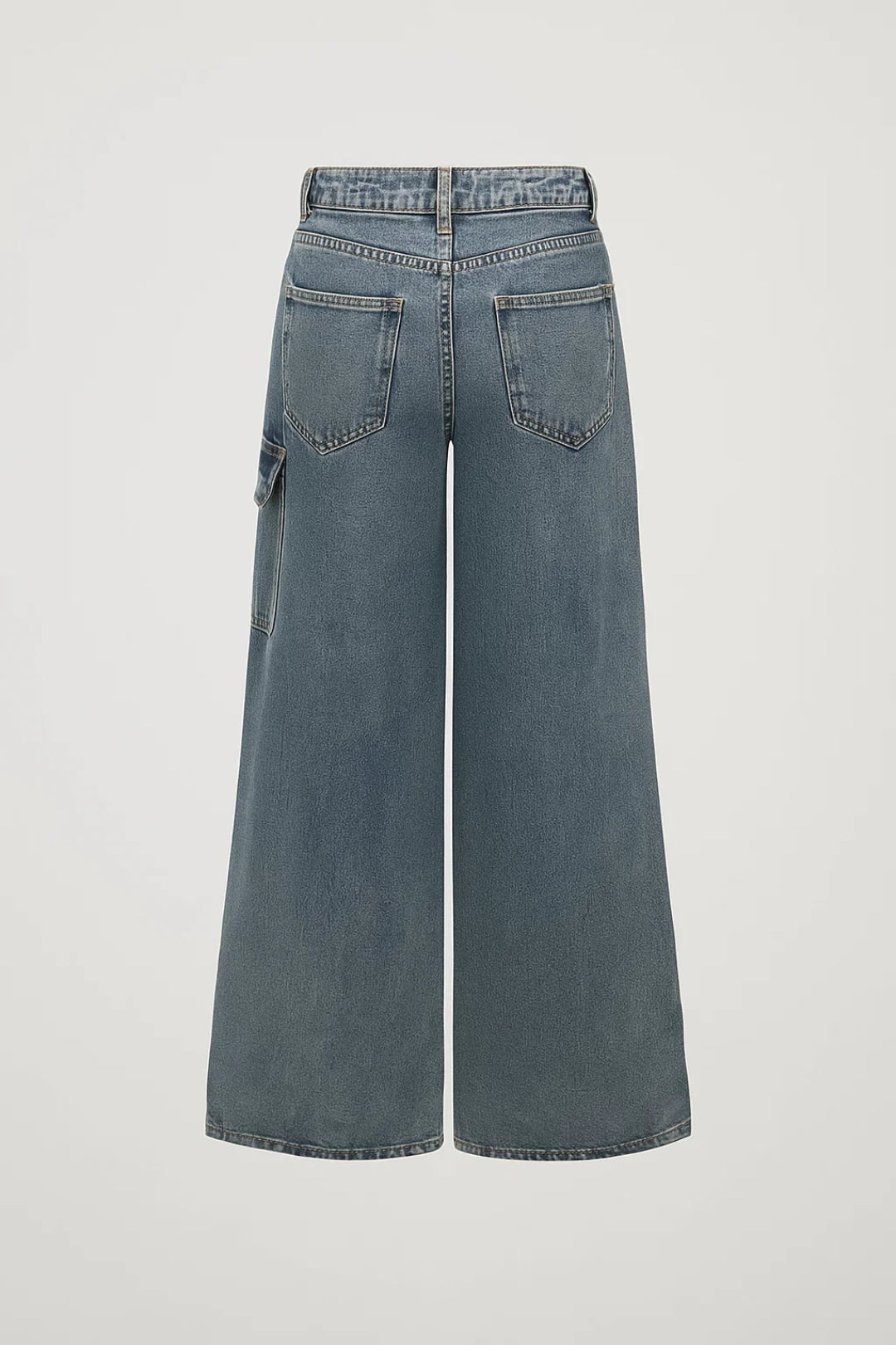 Straight Fit Jeans met Strikdetails en Speels Ontwerp