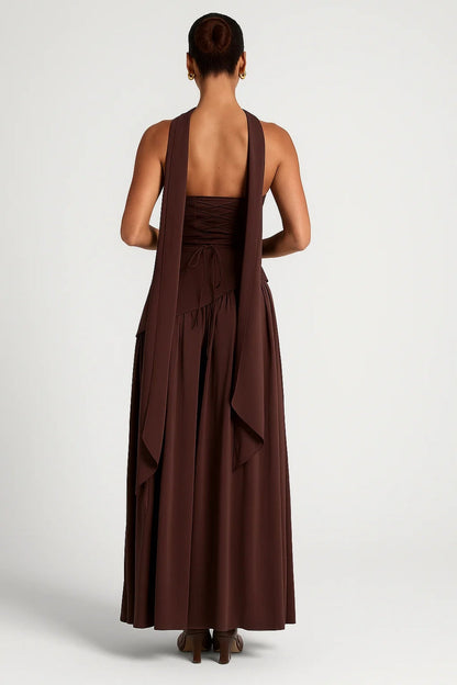 Strapless Maxi Jurk Dames Gala Avondjurk Met Hoge Split