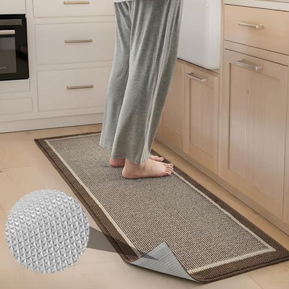 Keukenmat Elegante Structuur Antislip Comfort Textiel Polypropyleen Beige Bruin Grijs Toepassingen Keuken Gang Wasruimte