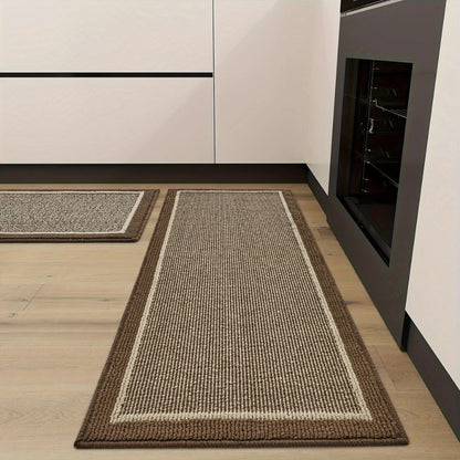 Keukenmat Elegante Structuur Antislip Comfort Textiel Polypropyleen Beige Bruin Grijs Toepassingen Keuken Gang Wasruimte