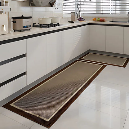Keukenmat Elegante Structuur Antislip Comfort Textiel Polypropyleen Beige Bruin Grijs Toepassingen Keuken Gang Wasruimte