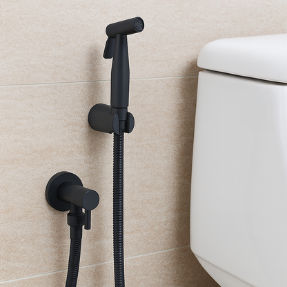 Wandmontage Toiletsproeier RVS Verstelbare Straal Hygiënische Douche Bidetsprayer Badkamer Toilethygiëne